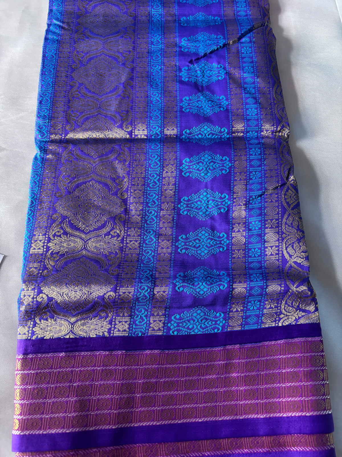 Buy Semi Silk Saree online – Matching blouse piece included with saree