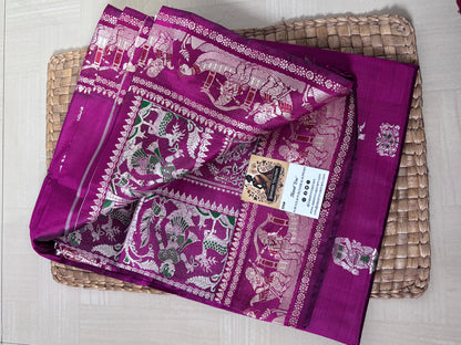 Baluchari Saree | Handloom Baluchari Pure Silk Saree – Crafted Elegance & Timeless Tradition