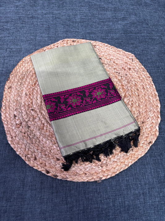 Shop Mulberry Silk Scarf online – Lightweight silk scarf drape view