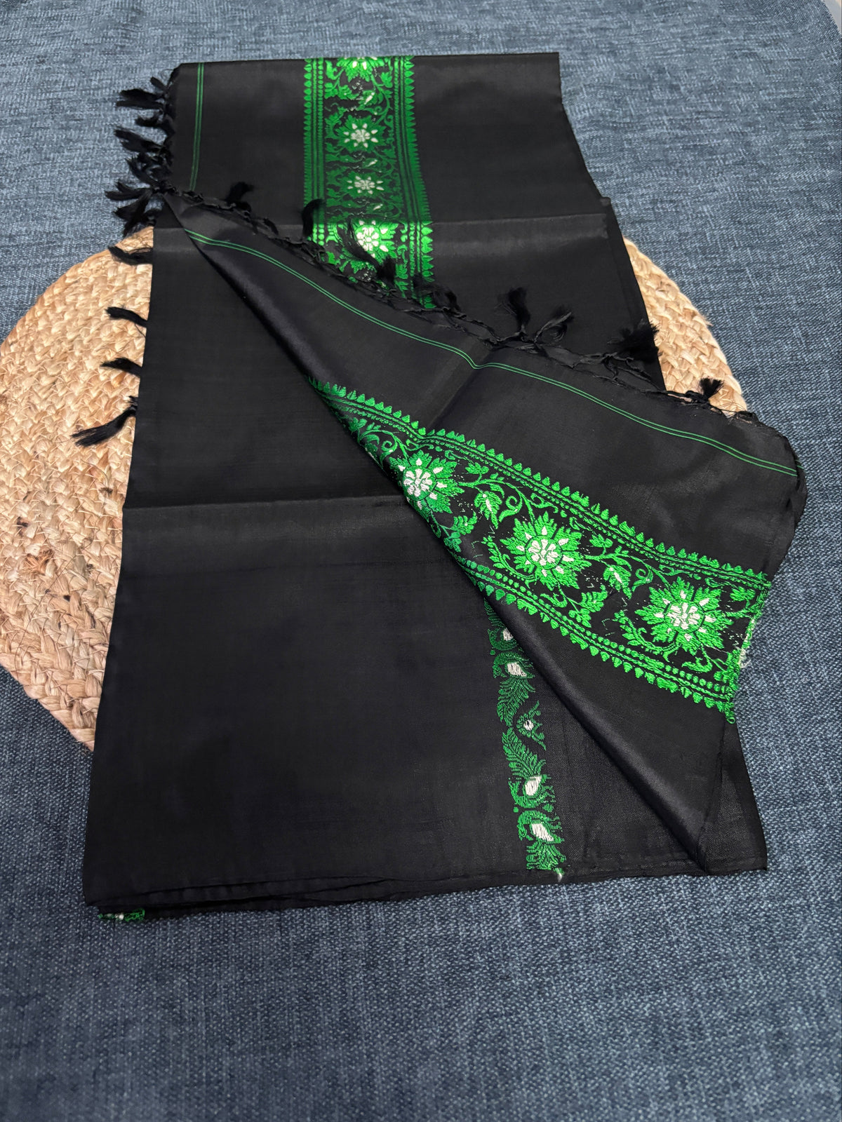 Buy Pure Silk Shawl online – mulberry silk shawl styling view
