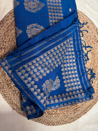 Buy Assam saree India – Saree with blouse piece view