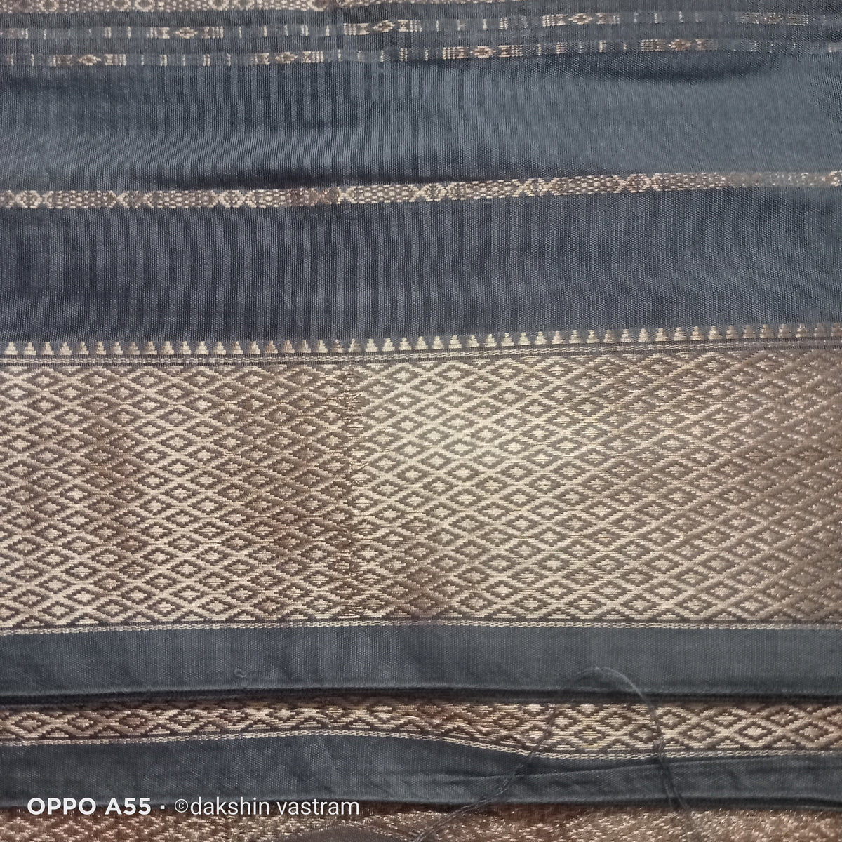 Close-up of Tussar Silk showing intricate silk fibers and smooth finish