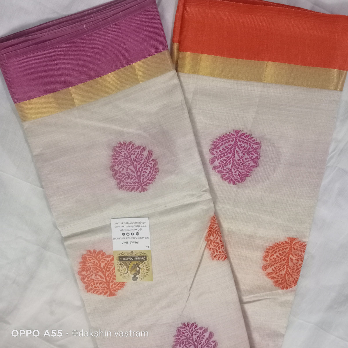 Tussar Saree | Soft Tussar | Delicate thread work adds a touch of elegance