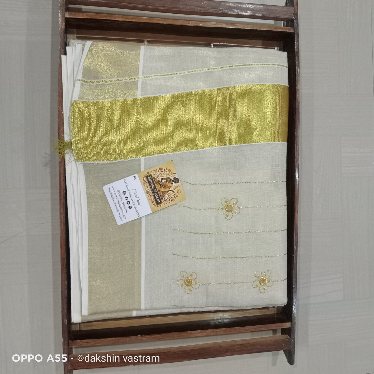 Tissue Mirror Checked Work | Incorporating intricate mirror work, it adds a touch of elegance to any outfit