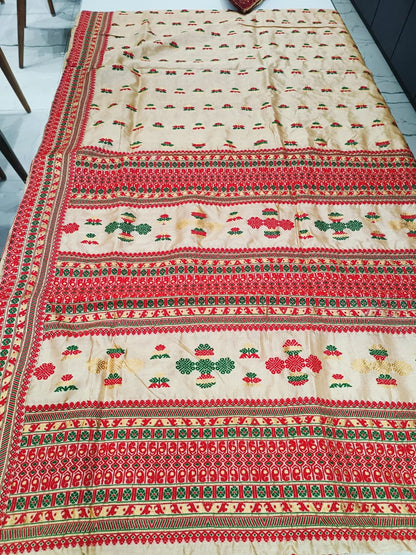 Buy Assam Silk Saree online – Full view of Toss silk saree