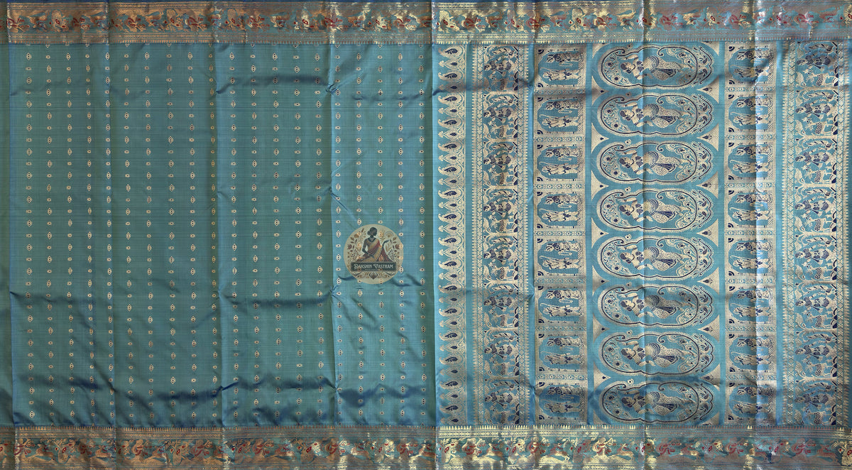Buy Authentic Swarnachari Saree online – Pallu motif and design view