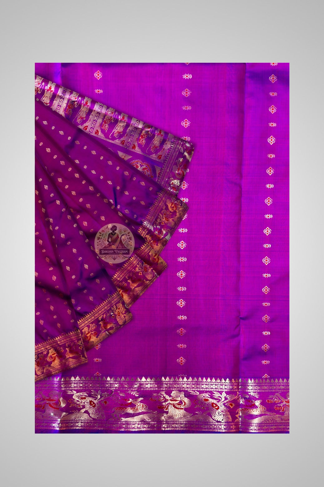Buy silk saree online – saree styled with blouse piece