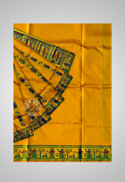 Buy Baluchari Silk Saree online – Handloom Baluchari Silk Saree full view
