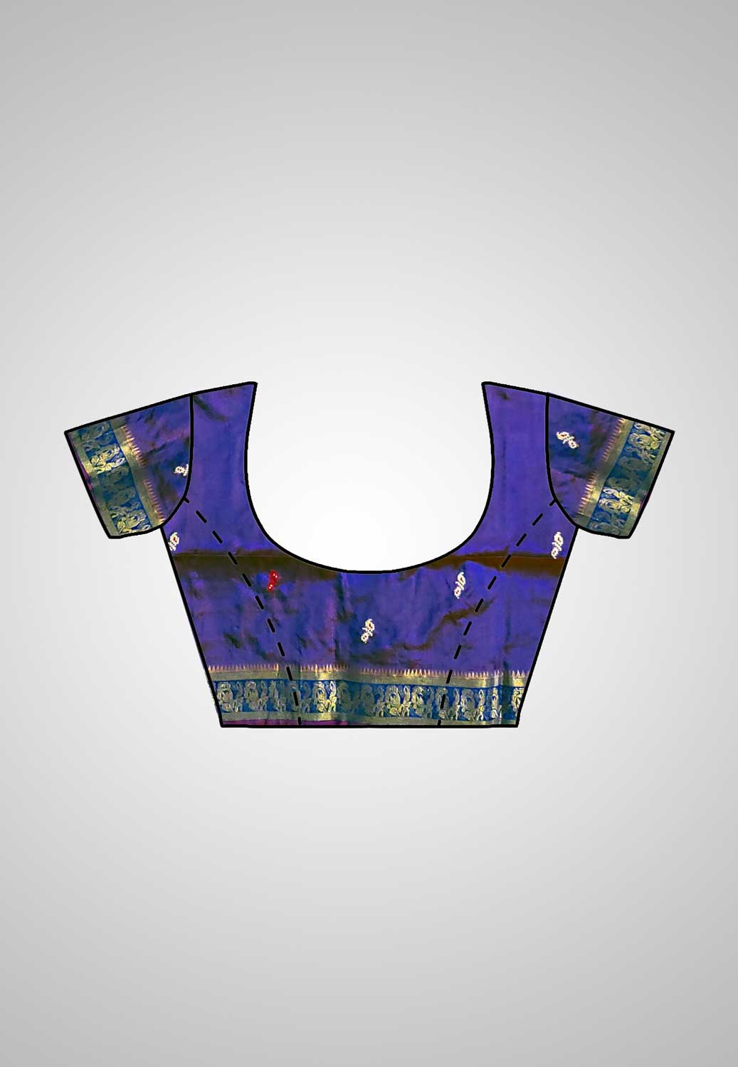 Ready blouse view of saree – Tailored look with free stitching offer