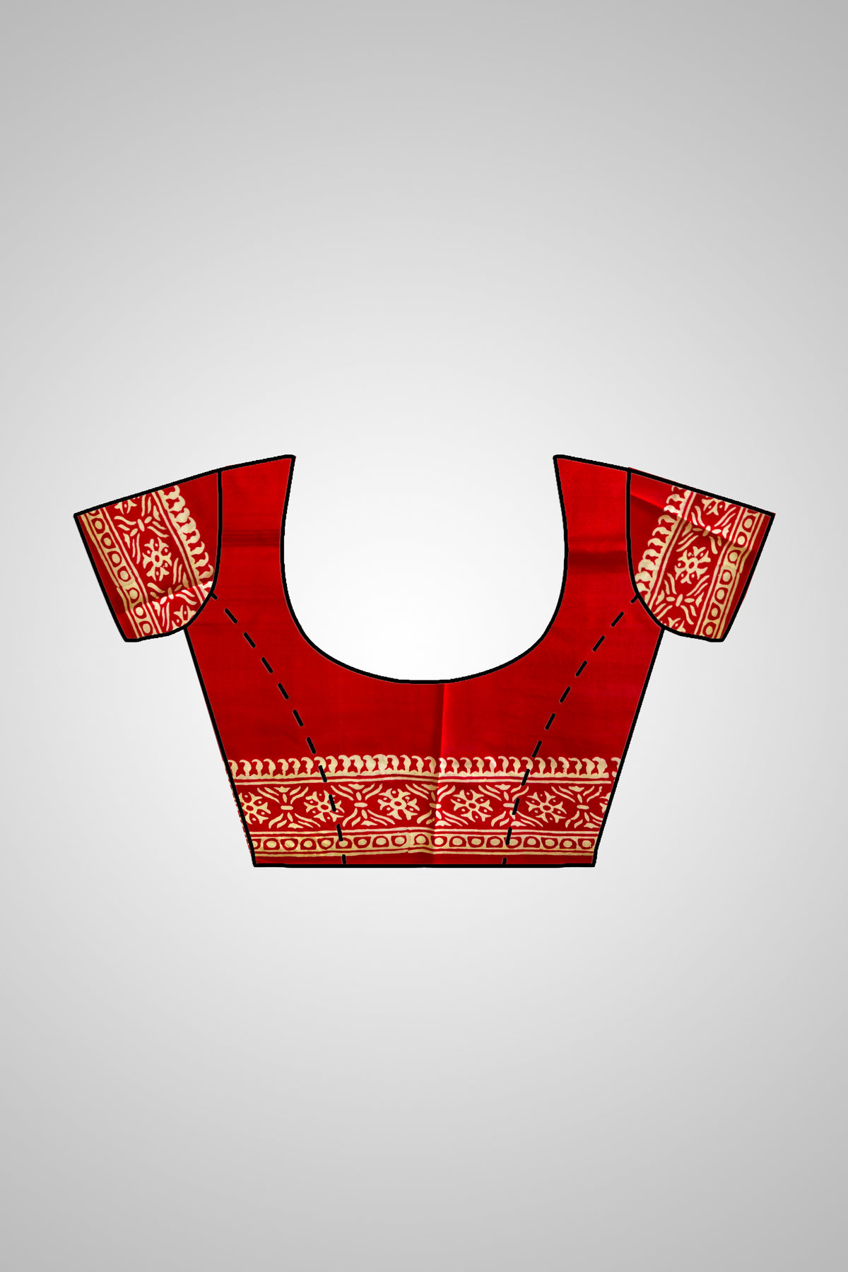 Bishnupur Silk Block Print Saree blouse – premium artisan crafted Indian silk saree blouse for weddings, sangeet nights and festive occasions in Minneapolis and Portland