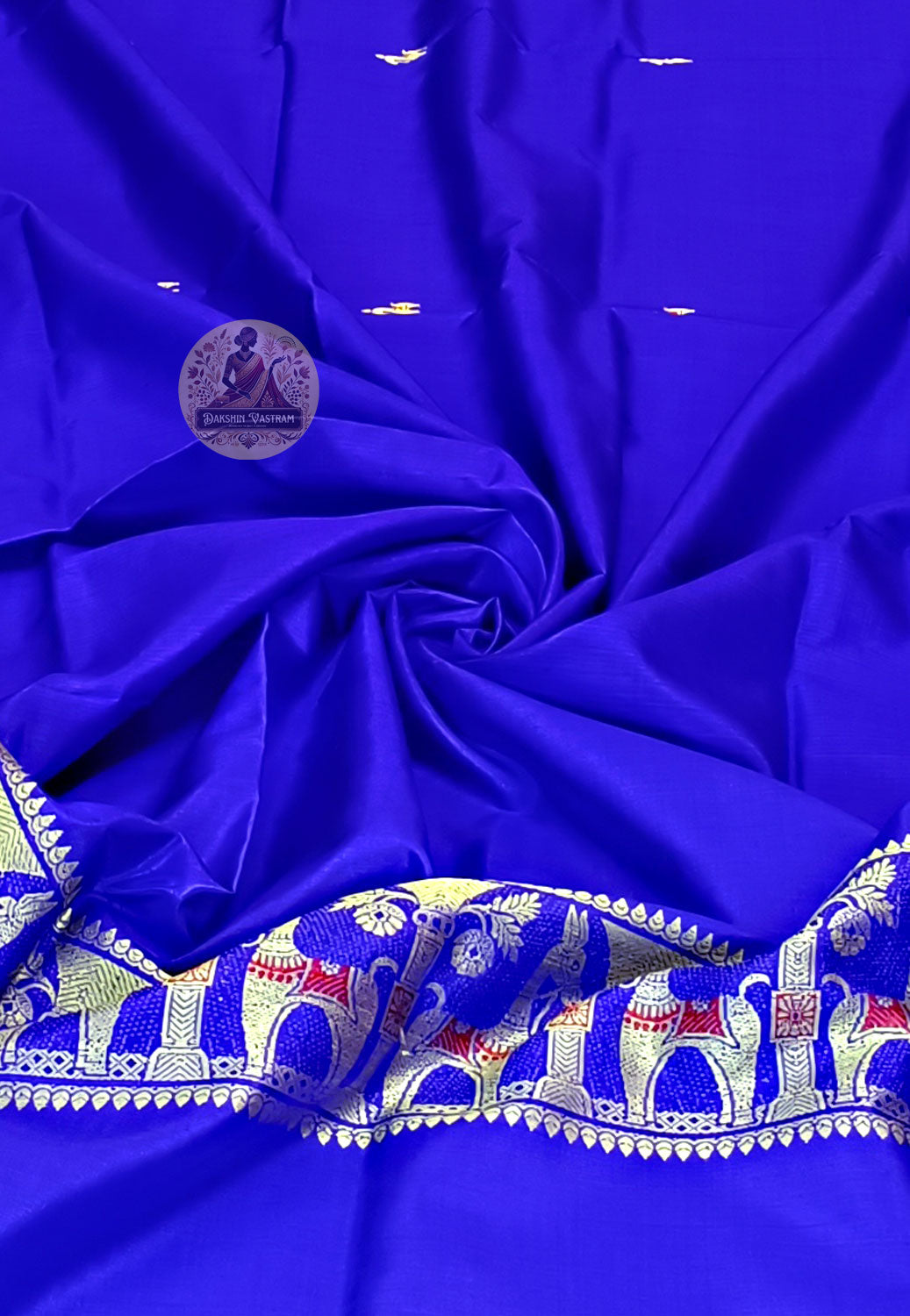 Buy Pure Silk Stole Online – Draped handloom stole front view