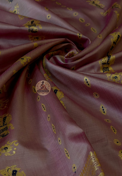 Baluchari silk saree for cultural galas and heritage festivals — delivered to Sheffield and Edinburgh