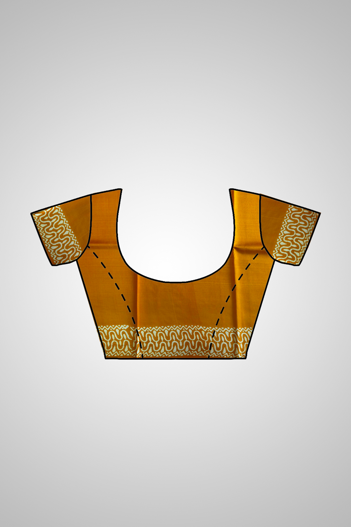 Shop Traditional Silk Saree – View of saree with matching blouse