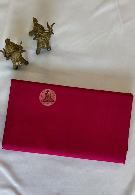 Pure Bishnupur silk than fabric draped softly showing natural lustre and handloom weave