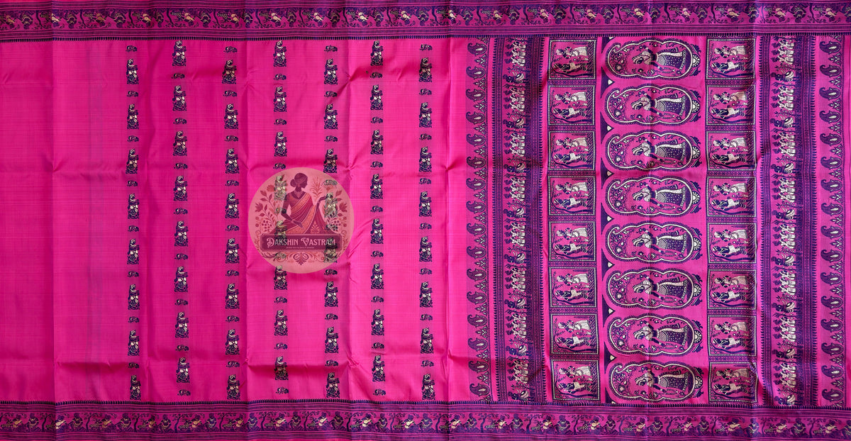 Buy traditional silk saree – motif detailing and weave focus