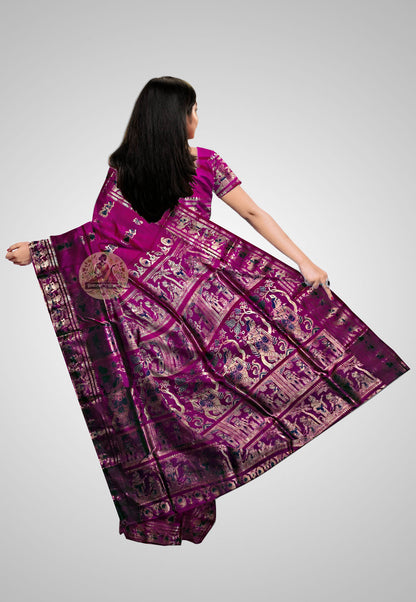 Opulent silk saree with refined craftsmanship and texture