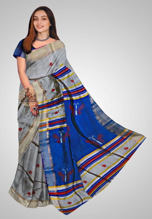 Pure Silk Saree online – Front-facing drape with traditional styling