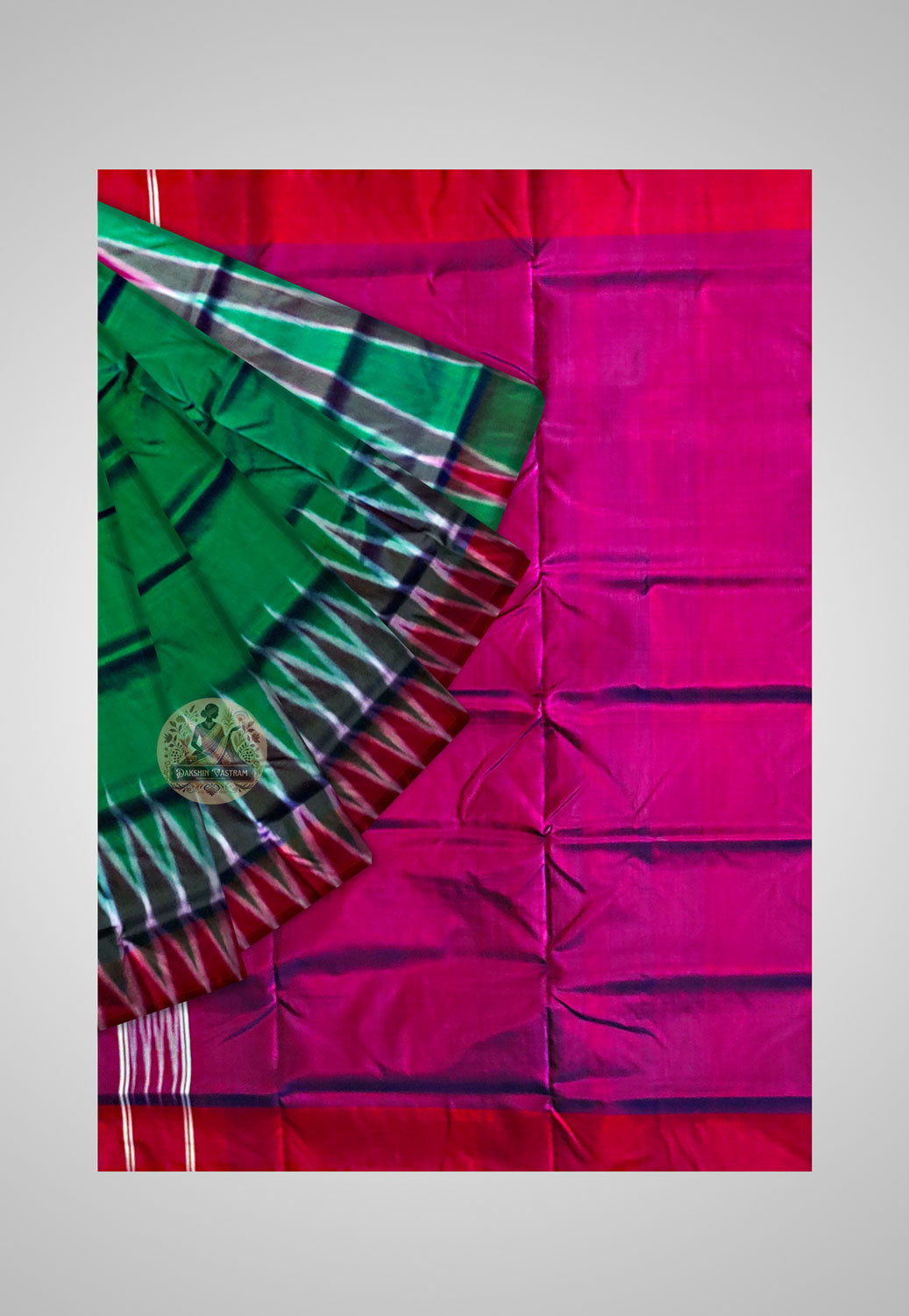 Order Pure Indian Silk Kotki Saree – Close-up of artisan threadwork