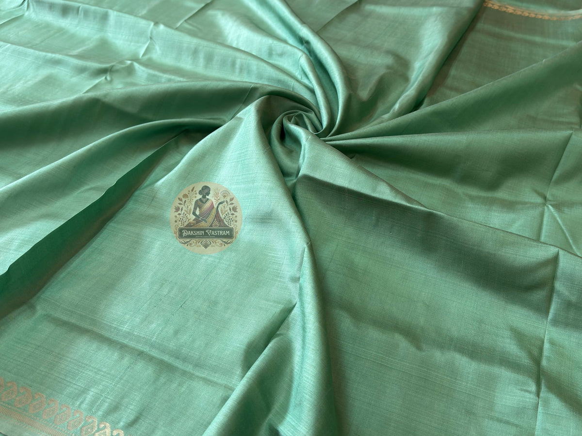Shop Bishnupuri Katan Silk Saree online – side view showing drape