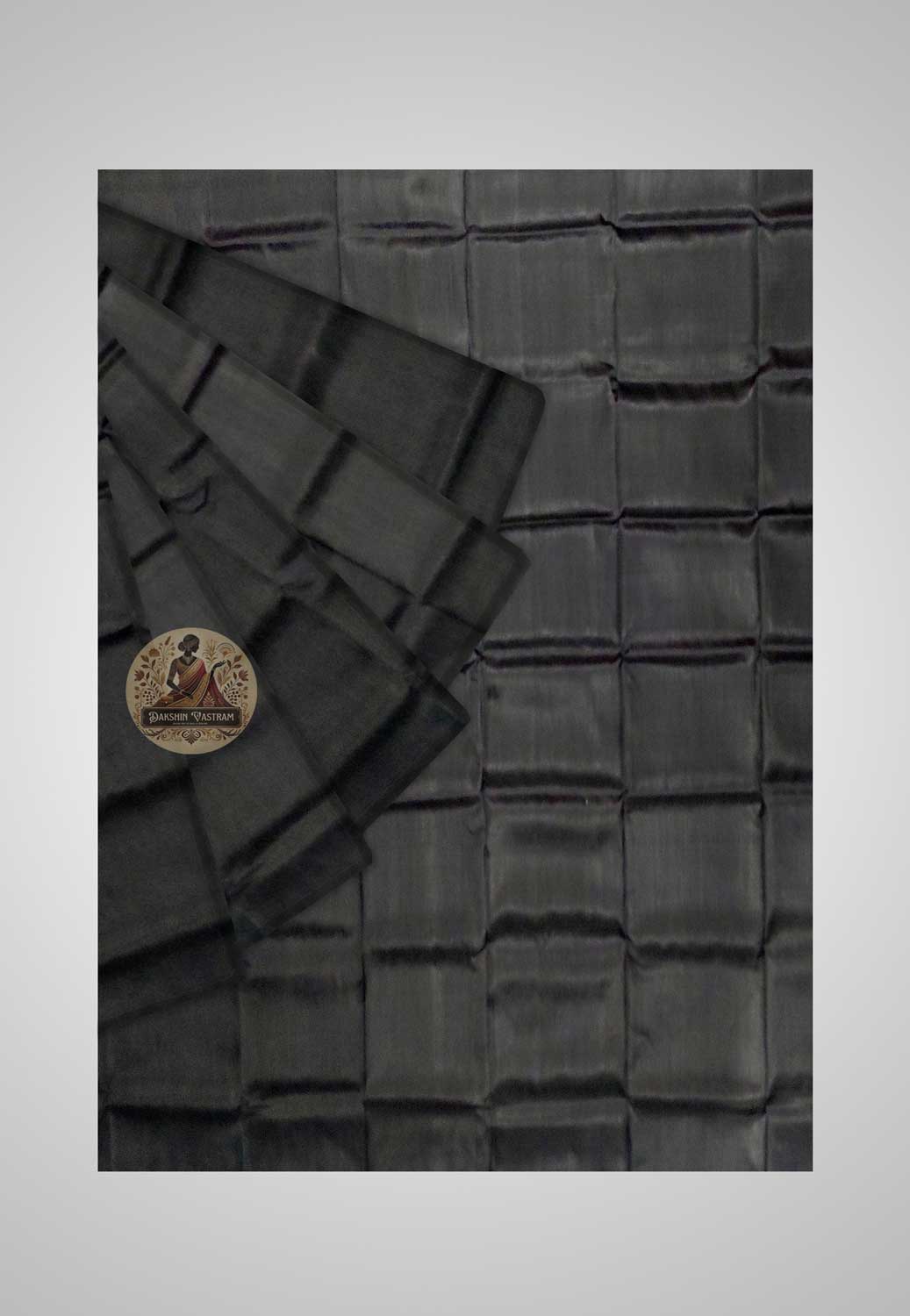 Pure Silk Than for Designer Sarees – Texture and fabric weave detail