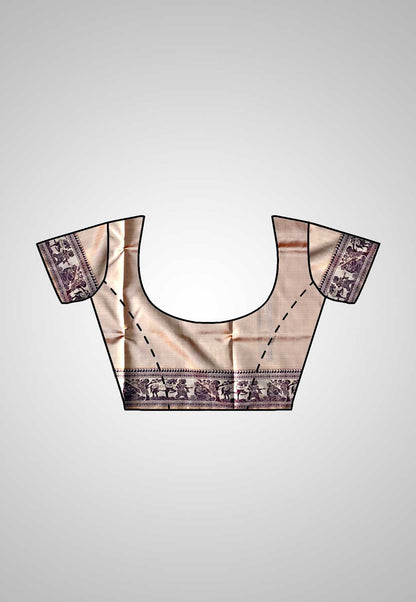 Opulent handloom saree perfect for festive occasions and celebrations