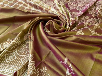 Shop Pure Silk Saree – Texture and Mulberry silk detailing focus