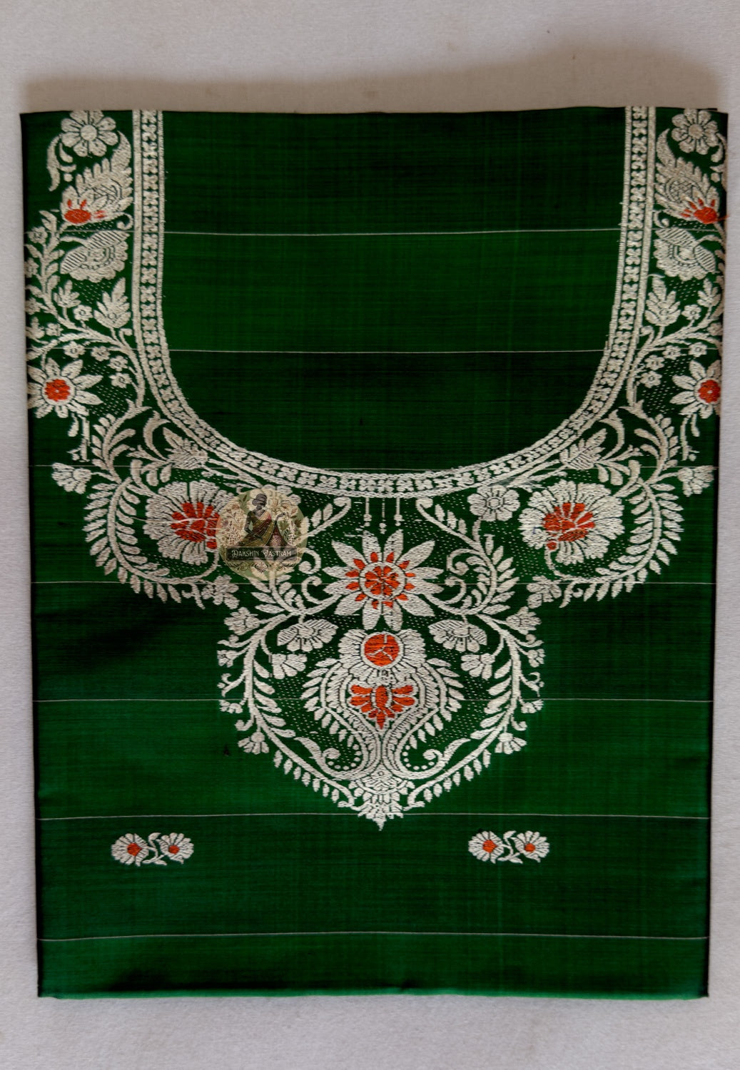 Handwoven Baluchari Silk Kurti Piece – Unstitched Fabric for Festive & Ceremonial Wear