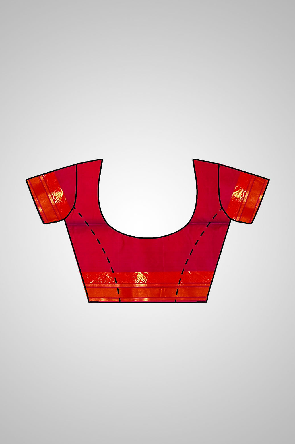 Buy Pure Silk Saree online – Pure Silk Saree blouse view