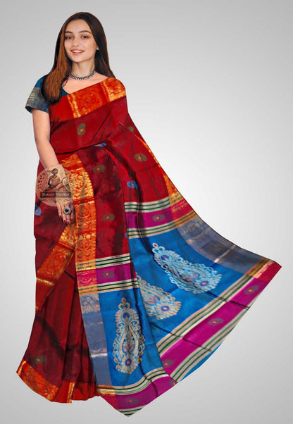 Shop Indian Pure Silk Saree – Classic handloom front display