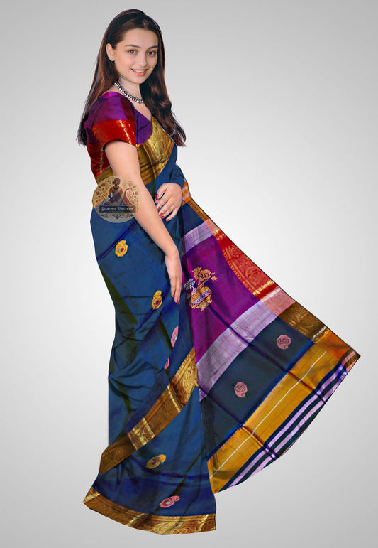 Handwoven pure silk saree ideal for weddings and festivals