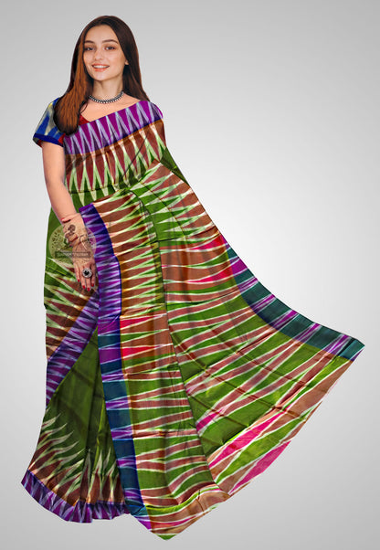 Buy Authentic Pure Silk Kotki Saree – Front showcase of handloom drape