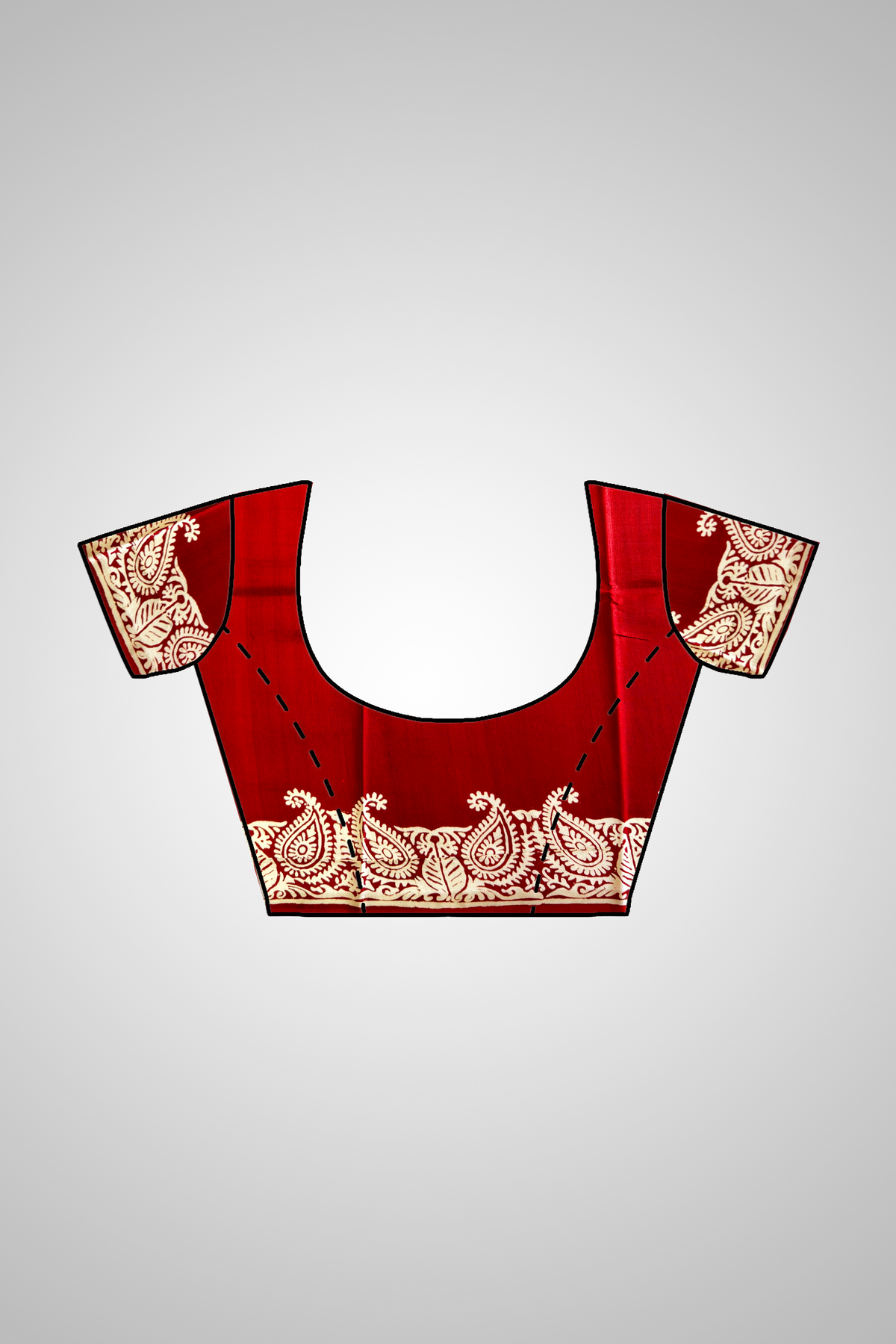 Bishnupur Silk Block Print Saree – Handcrafted Art in Every Fold