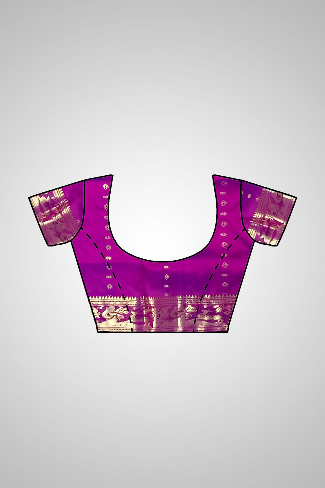 Buy Swarnachari Pure Silk Saree online – Regal Purple saree view