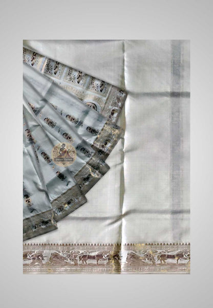 Buy Swarnachari Silk Saree online – Swarnachari Handloom Saree full saree view