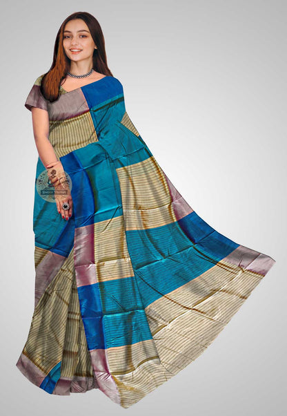 Buy Pure Silk Saree online – Traditional handloom saree front view