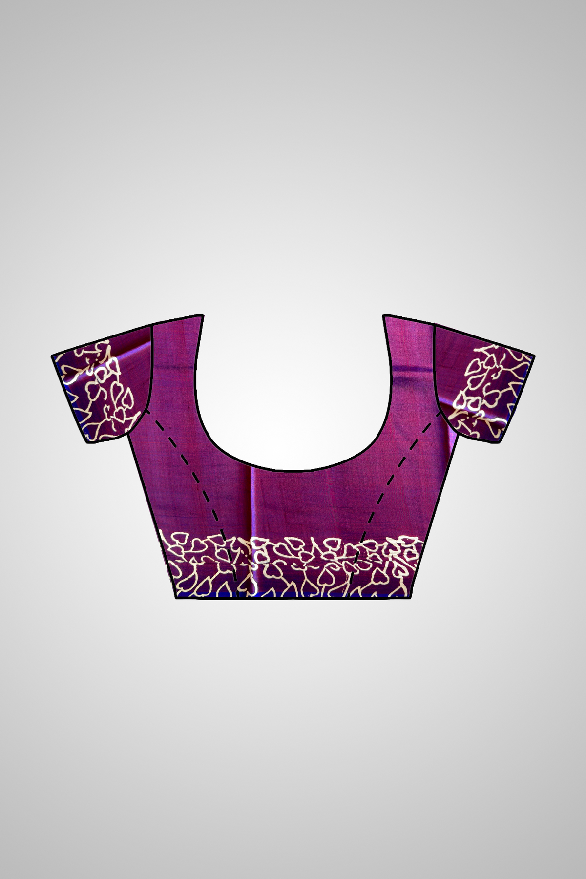 Bishnupur Silk Block Print Saree full length view – one-of-a-kind occasion wear for weddings and cultural events in India, UK and USA
