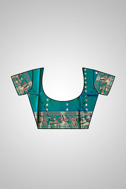 Buy Swarnachari Saree online – Saree with stitched blouse set