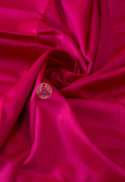 Bishnupur silk than fabric texture detail showing thread variation and natural silk sheen