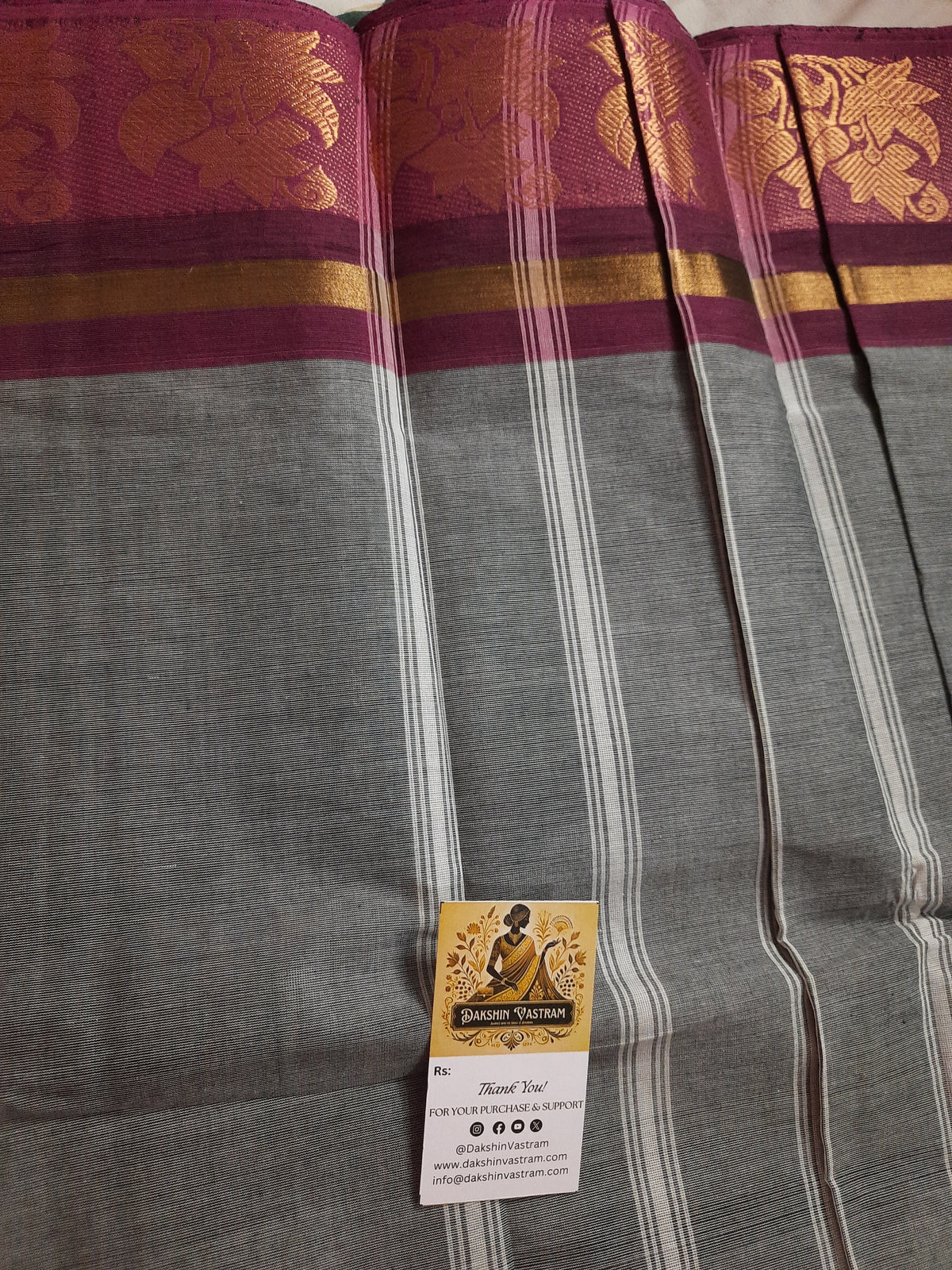 Saree View: Full view of Copper Pet Saree draped on a pet, showcasing its stylish design and comfortable fit for pets.